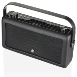 VQ Hepburn MKII  DAB/DAB+/FM Radio and Bluetooth Speaker with Aux In Clock and Two Alarms - Black